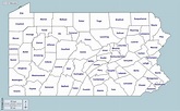 Pensilvania Mapa gratuito, mapa mudo gratuito, mapa en blanco gratuito ...