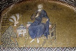 Mosaic portrait of Theodoros Metochites. Istanbul, Church of the Chora ...