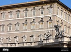 Apostolischer Palast, Papst residense und Fenster eines St. Peter ...