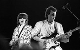 Chrissie Hynde and guitarist Robbie McIntosh from The Pretenders ...