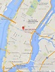 Empire State Building on Map of Manhattan