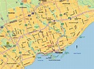 City Map of Toronto / Plan de Toronto | Toronto map, Toronto city ...