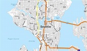 Seattle Washington Map With Cities - Carola Ammamaria