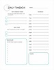 Daily Timebox Planner Printable PDF Template To-do List Time Management ...