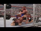 Chris Benoit vs Kurt Angle Steel Cage Match Raw 2001 Highlights - YouTube