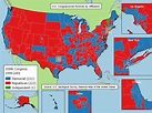U.S. Congressional districts by affiliation,... - Maps on the Web