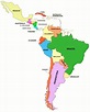 Mapa de Latinoamérica (América Latina) - Mapa de América
