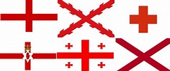 Banderas blancas con cruz roja - TodoEllo