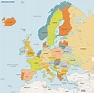 Mapa de Europa Político 🥇 IMÁGENES | Mapas del Continente Europeo