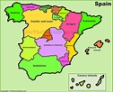 Spain political map