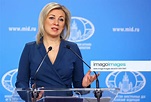 Russland, Pressekonferenz von Maria Sacharowa | IMAGO