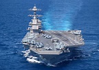 Armada: El portaaviones nuclear USS Gerald Ford despliega su ...
