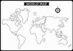 World Map A4 Size - 10 Free PDF Printables | Printablee