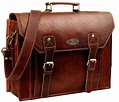 Men's Genuine Leather Briefcase Messenger Bag Sturdy Durable Best ...