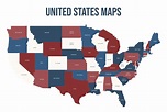 All 50 States Map - 10 Free PDF Printables | Printablee