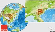 Physical Location Map of Changbai