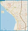 Seattle Downtown Map | Digital Vector | Creative Force