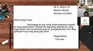 Filipino 4- Liham Paanyaya, Pangkalahatang Sanggunian (Jan. 12) Part 2 ...