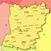 Carte de la Mayenne - Mayenne carte des villes, politique, sites ...