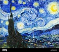 La noche estrellada, de Vincent Van Gogh, pintura, 1889 Fotografía de ...