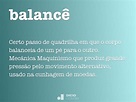 Balancê - Dicio, Dicionário Online de Português