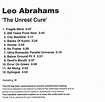 Leo Abrahams – The Unrest Cure (2007, CD) - Discogs