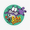 "Eek! The Cat (and Sharky)" Sticker by Clarkrd2 | Redbubble