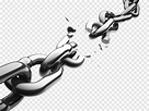 Ilustración de la cadena rota, significado de esclavitud emancipación ...