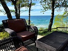 Casa del lago Míchigan con escaleras a la playa privada - Casas en ...