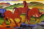 Grazing Horses IV (The Red Horses), 1911 - Franz Marc - WikiArt.org
