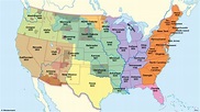 Usa Karte Staaten Chicago / USA Karte: Alle 50 Bundesstaaten auf einen ...