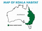 Map of Koala Habitat | SEEtheWILD Wildlife Conservation