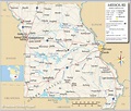 Missouri State Map With Cities And Counties - Map