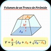 Volumen de un tronco de pirámide (ejemplo y calculadora)