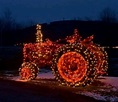 Tractor with lights | Decorating with christmas lights, Outdoor ...