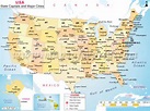 USA Largest Cities Map