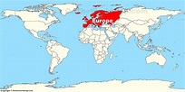 Map Of Europe On Globe – A Map of Europe Countries