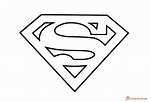 Superman Logo Outline Vector at Vectorified.com | Collection of ...