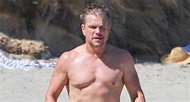 Matt Damon Shows Off His Fit Physique During Day at the Beach | Matt ...