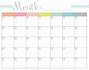 Free Printable Monthly Calendars