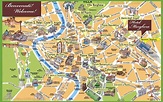 Roma monumentos mapa de puntos de referencia en el mapa de Roma (Lazio ...