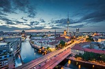 Berlin skyline with TV tower at night, Germany - Office Inspiration