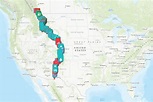 POI Map of the Great Divide Mountain Bike Route - BIKEPACKING.com