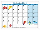 Calendario noviembre de 2023 para imprimir “483LD” - Michel Zbinden AR