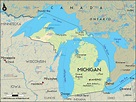 Lakes In Michigan Map