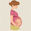 mãe com bebê na barriga. esperando o nascimento 2288045 Vetor no Vecteezy