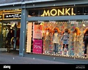 Monki brand logo seen in Carnaby Street in London, UK Stock Photo - Alamy