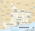 Barcelona distritos mapa - Plano de barcelona provincias de españa ...