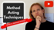 METHOD ACTING Explained | Method Acting Techniques - YouTube