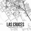 Las Cruces New Mexico Map Printable Printable Map for Office | Etsy